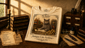 Antique Cats Archive™ Entry No. ACA-006-BNK “The Banker” British Shorthair Cat T-Shirt – Vintage 1800s Engraving Style