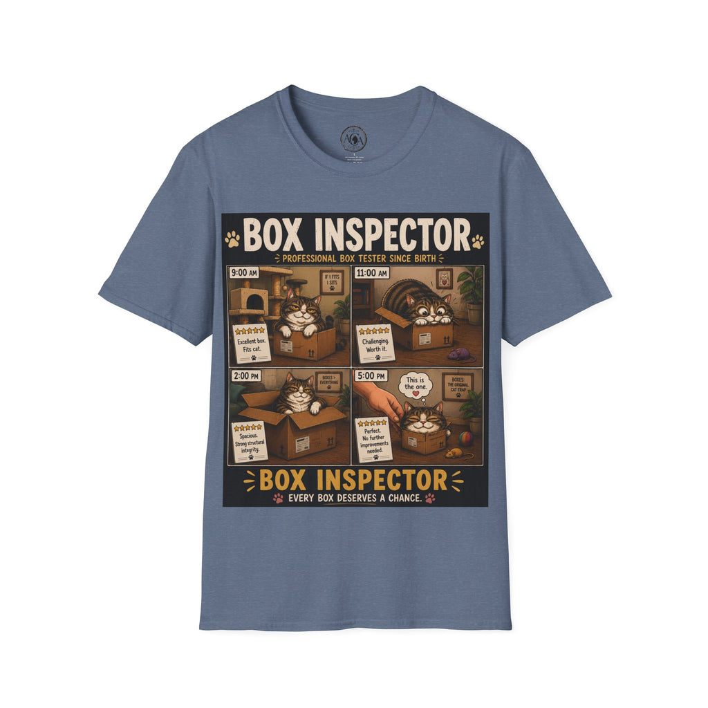 Funny Cat Shirt, Box Inspector, Professional Box Tester Since Birth, Cat Lover Gift, Cat Humor Tee, Cat Owner Gift