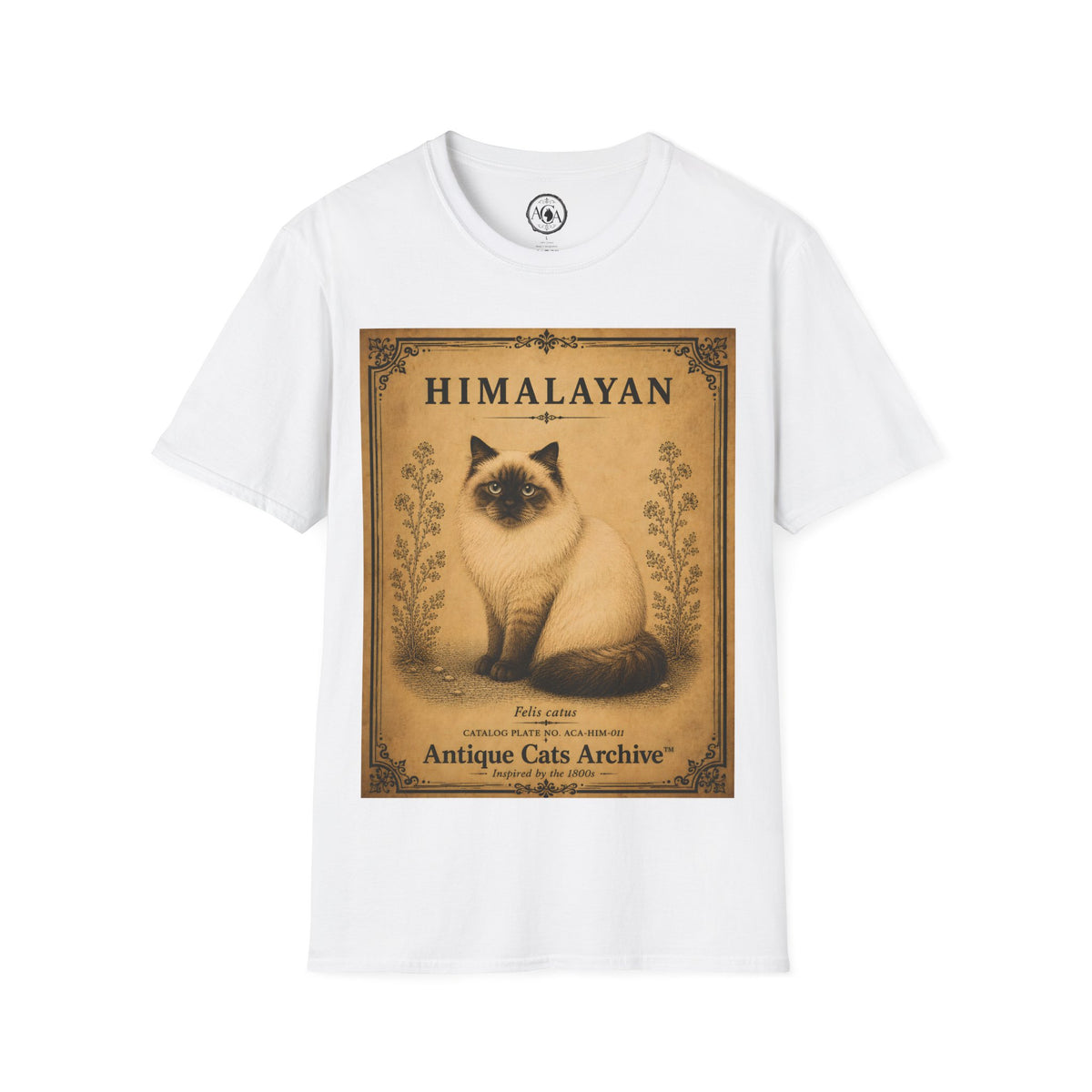 Himalayan Cat T-Shirt | Vintage Cat Illustration | Antique Cats Archive™