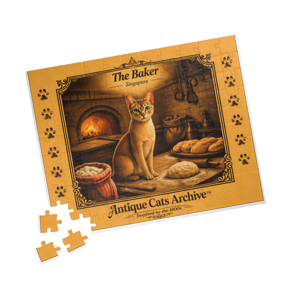 Antique Cats Archive Baker Cat Puzzle | Jigsaw Puzzle 110 or 520 Pieces