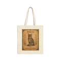 Bengal Cat Vintage Poster Tote Bag | Antique Cats Archive Cotton Canvas
