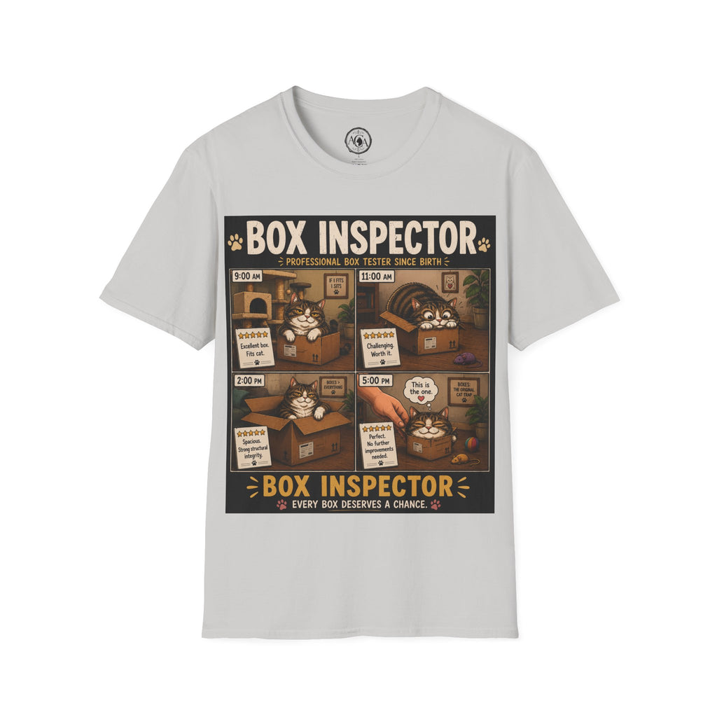 Funny Cat Shirt, Box Inspector, Professional Box Tester Since Birth, Cat Lover Gift, Cat Humor Tee, Cat Owner Gift