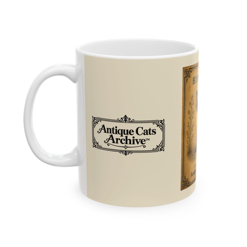 Vintage Himalayan Cat Ceramic Mug – Antique Cats Archive Tea & Coffee Cup (11oz)