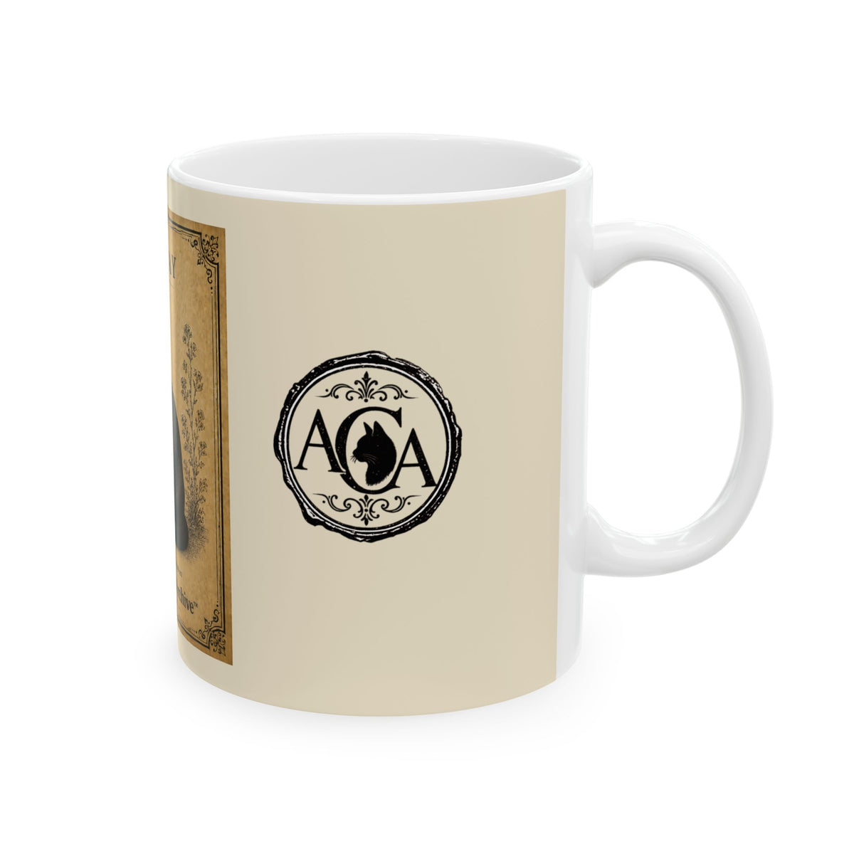 Vintage Bombay Cat Ceramic Mug — Antique Cats Archive Tea & Coffee Cup (11oz)