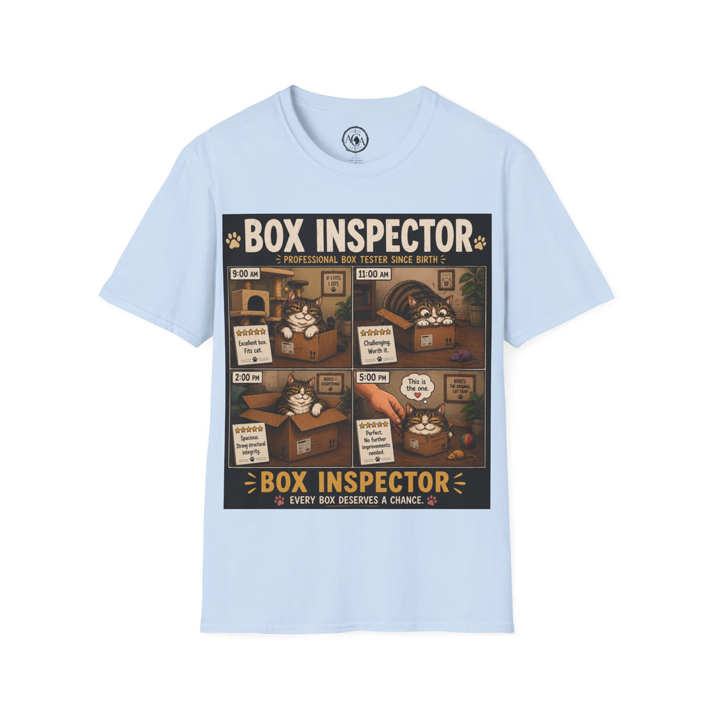Funny Cat Shirt, Box Inspector, Professional Box Tester Since Birth, Cat Lover Gift, Cat Humor Tee, Cat Owner Gift