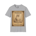 Persian Cat T-Shirt | Vintage Cat Illustration | Antique Cats Archive™  Description
