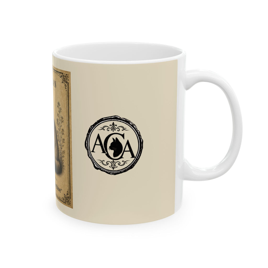 Vintage Siberian Cat Ceramic Mug - Antique Cats Archive Tea & Coffee Cup (11oz)