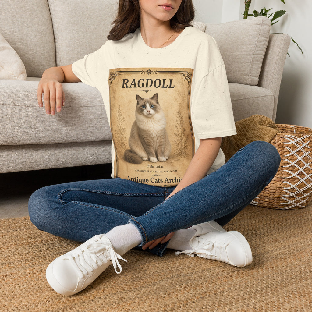 Ragdoll Cat Vintage Portrait T-Shirt