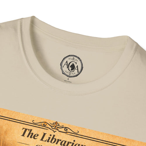 Antique Cats Archive™ Entry No. ACA-015-FND “The Librarian” Chartreux Cat T-Shirt – Vintage 1800s Engraving Style