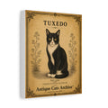 Tuxedo Cat Canvas | Vintage Antique Cats Archive Wall Art