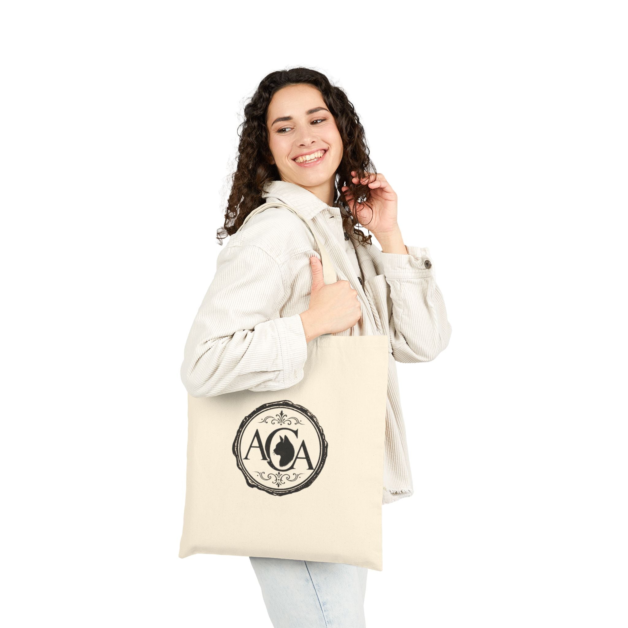 Bengal Cat Vintage Poster Tote Bag | Antique Cats Archive Cotton Canvas