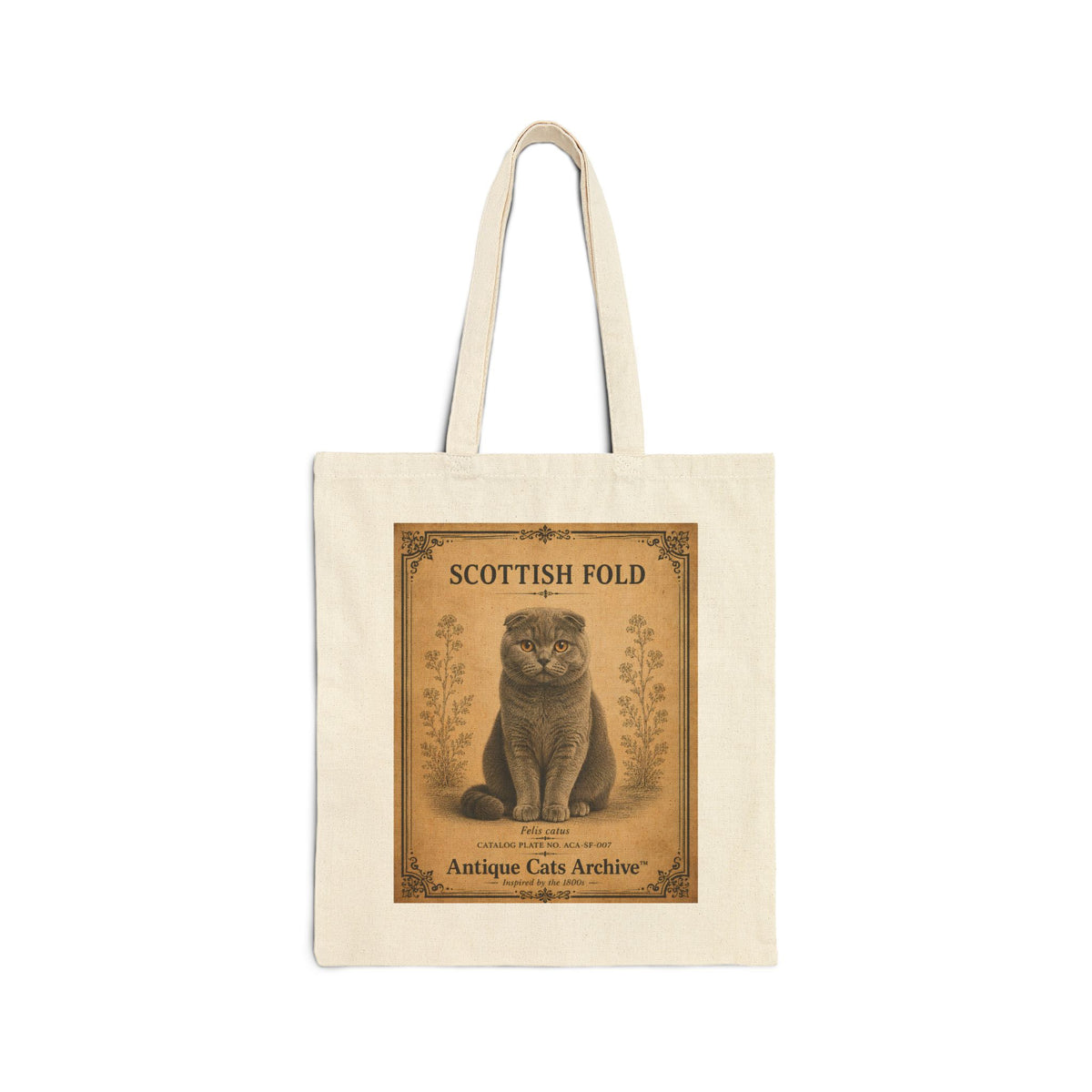 Scottish Fold Vintage Cat Poster Tote Bag | Antique Cats Archive