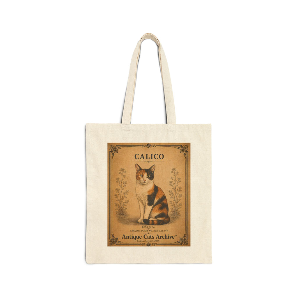 Calico Cat Vintage Cat Poster Tote Bag | Antique Cats Archive