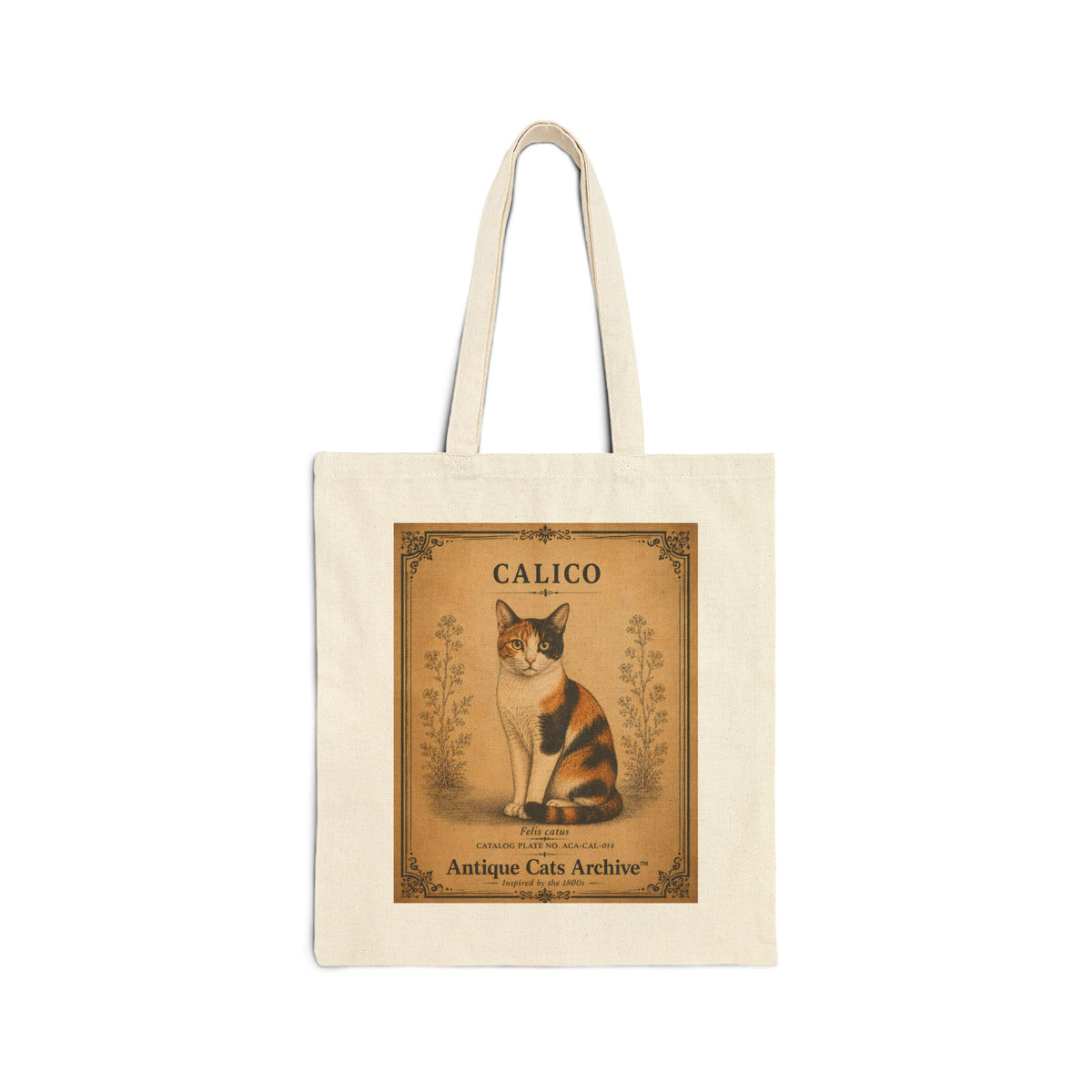 Calico Cat Vintage Cat Poster Tote Bag | Antique Cats Archive