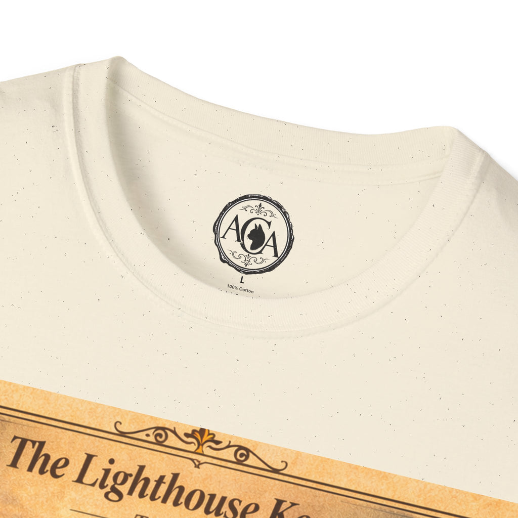 Antique Cats Archive™ Entry No. ACA-016-FND “The Lighthouse Keeper” Tabby Cat T-Shirt – Vintage 1800s Engraving Style