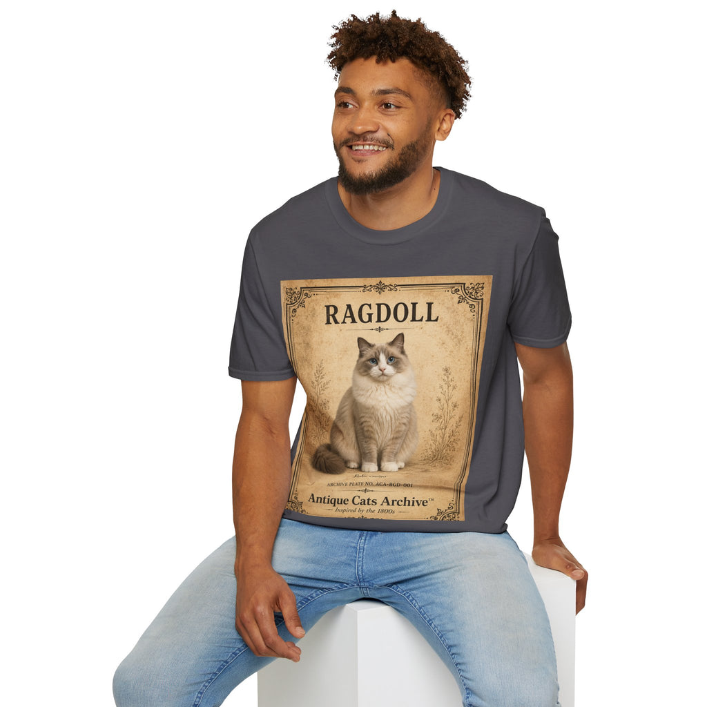 Ragdoll Cat Vintage Portrait T-Shirt