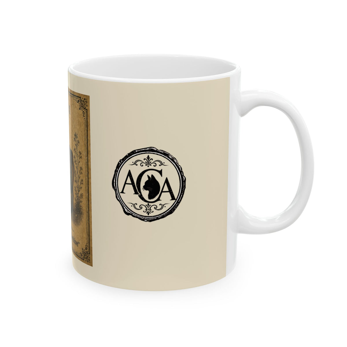 Vintage Manx Cat Ceramic Mug - Antique Cats Archive Tea & Coffee Cup (11oz)