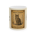 Vintage Domestic Shorthair Cat Ceramic Mug – Antique Cats Archive Tea & Coffee Cup (11oz)