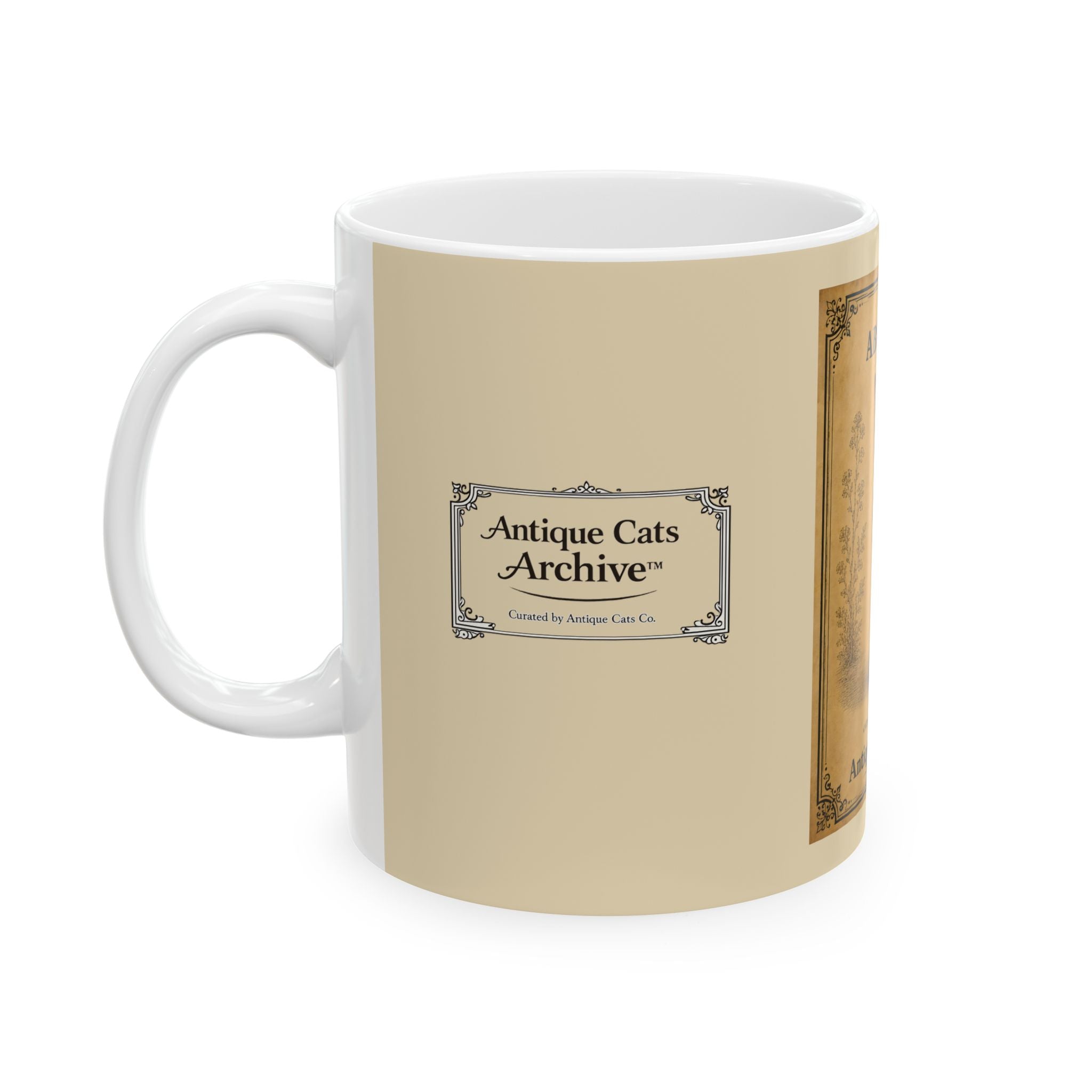 Abyssinian Cat Vintage Illustration Mug | Antique Cats Archive