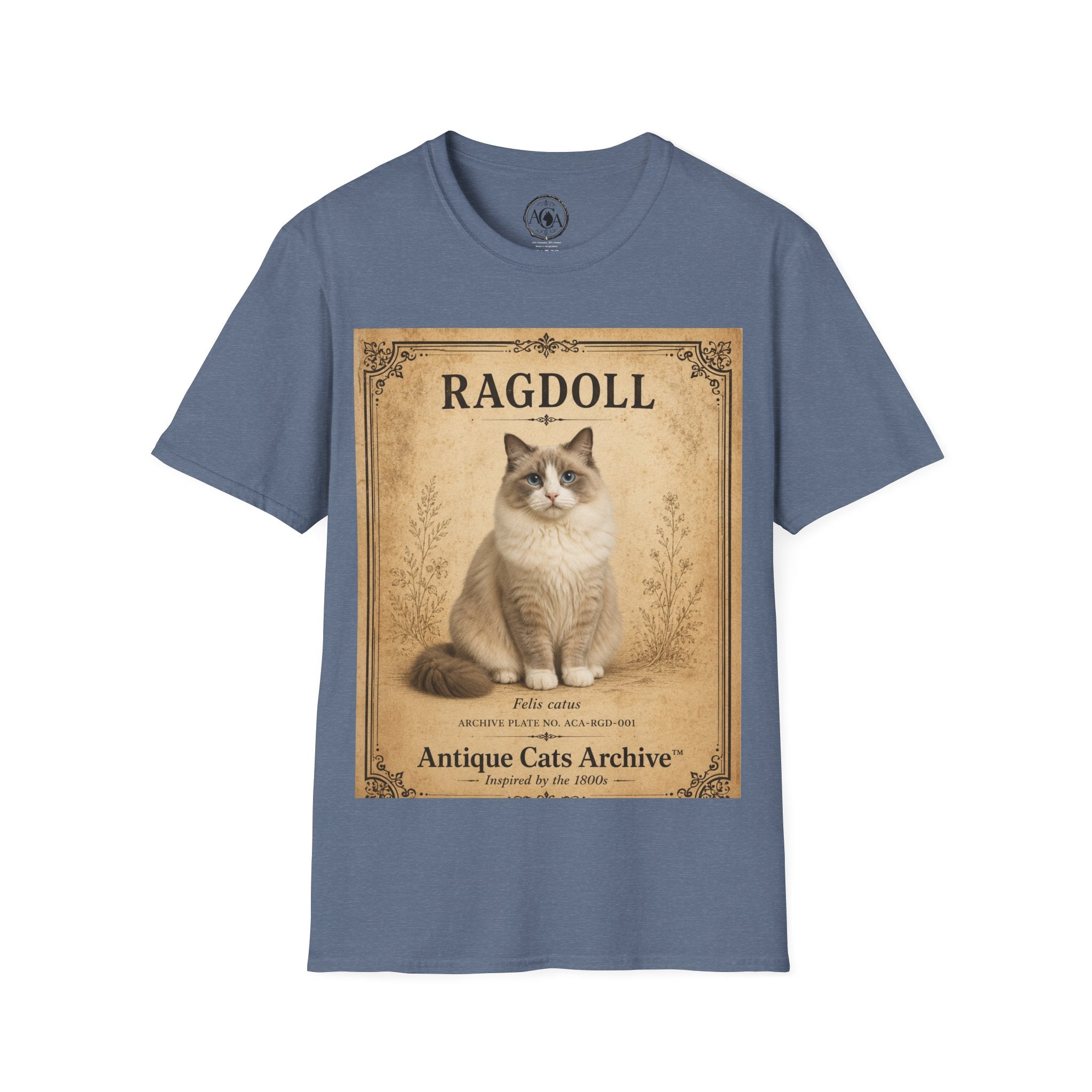 Ragdoll Cat Vintage Portrait T-Shirt