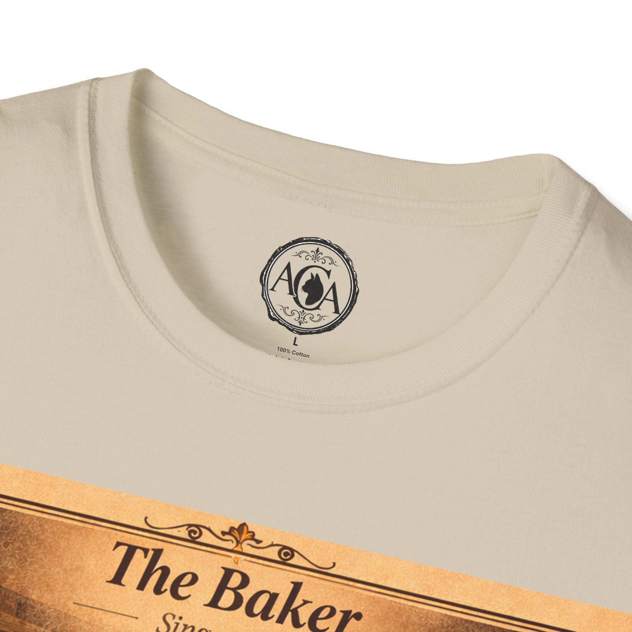 Antique Cats Archive™ Entry No. ACA-005-FND “The Baker” Tabby Cat T-Shirt – Vintage 1800s Engraving StyleThe Baker