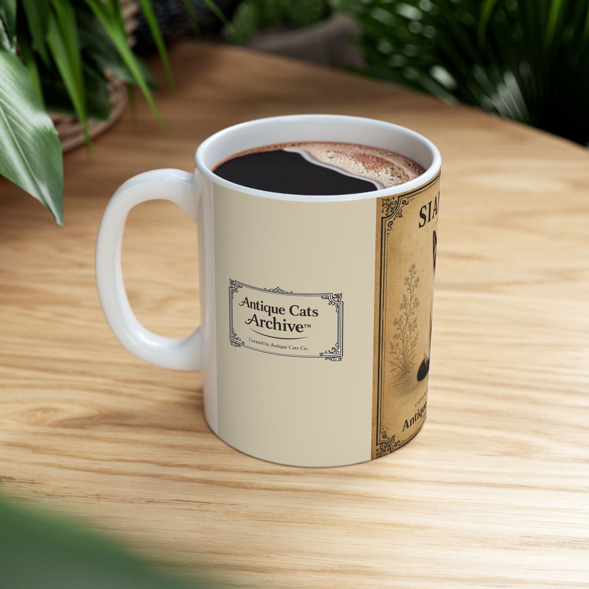 Siamese Cat Vintage 11oz. Mug | Antique Cats Archive
