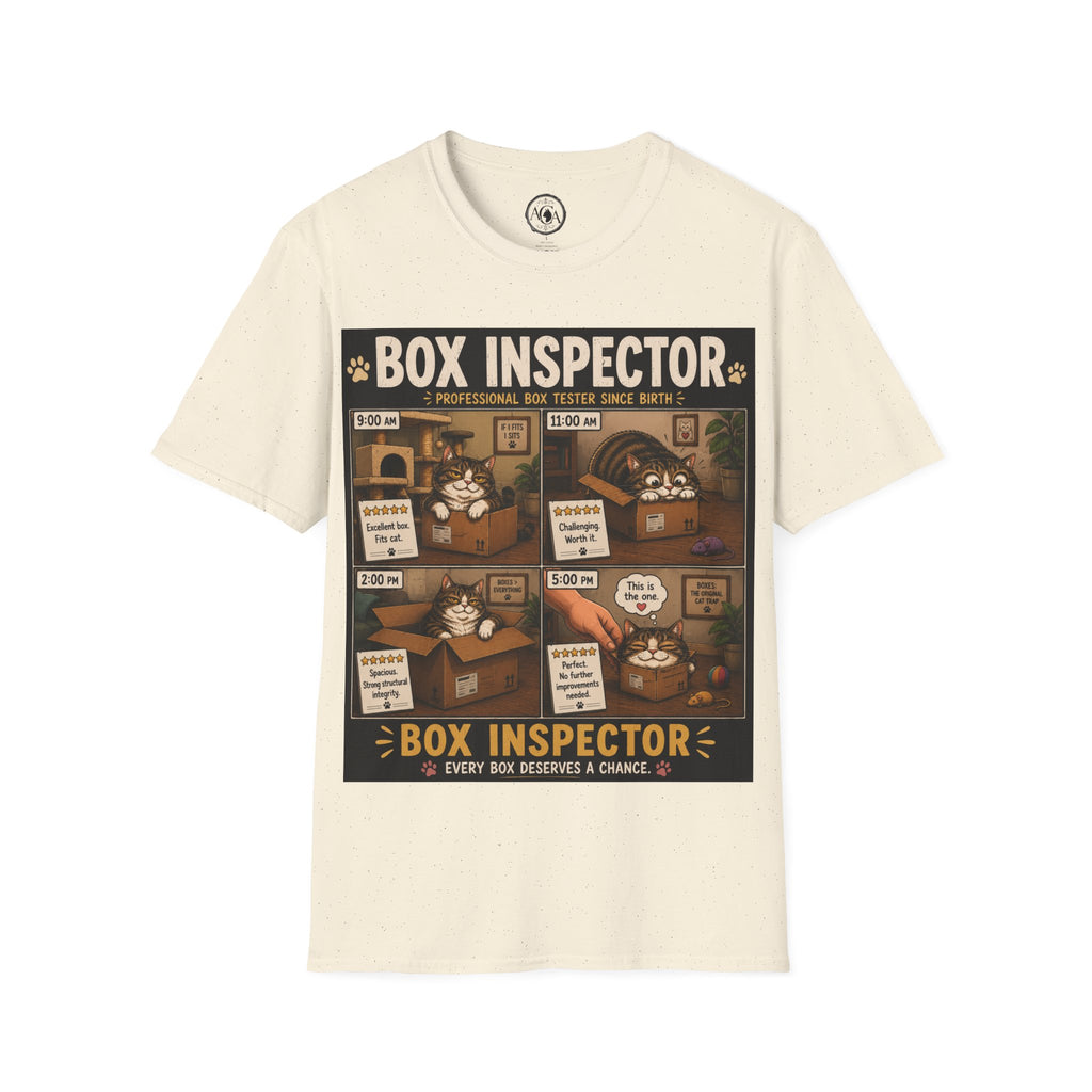 Funny Cat Shirt, Box Inspector, Professional Box Tester Since Birth, Cat Lover Gift, Cat Humor Tee, Cat Owner Gift