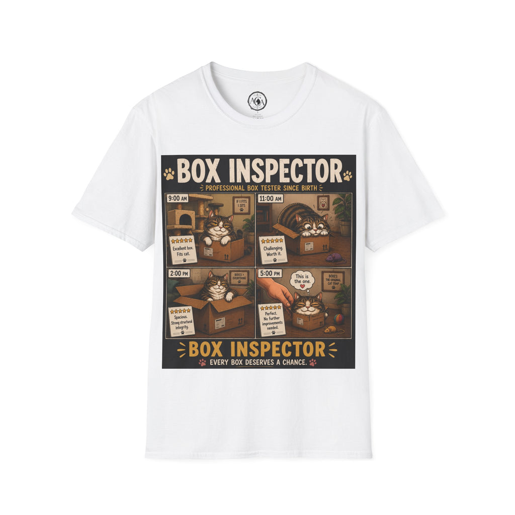 Funny Cat Shirt, Box Inspector, Professional Box Tester Since Birth, Cat Lover Gift, Cat Humor Tee, Cat Owner Gift