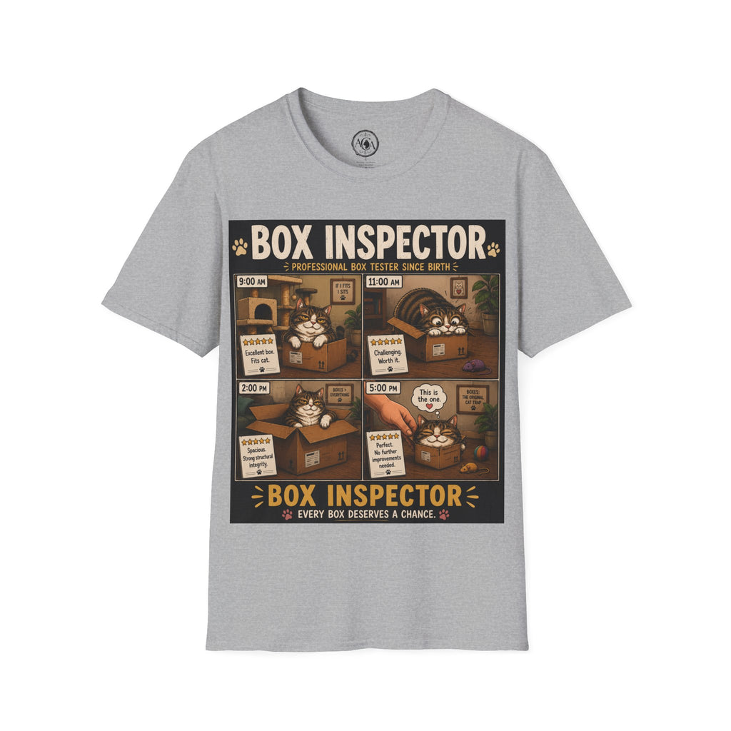 Funny Cat Shirt, Box Inspector, Professional Box Tester Since Birth, Cat Lover Gift, Cat Humor Tee, Cat Owner Gift