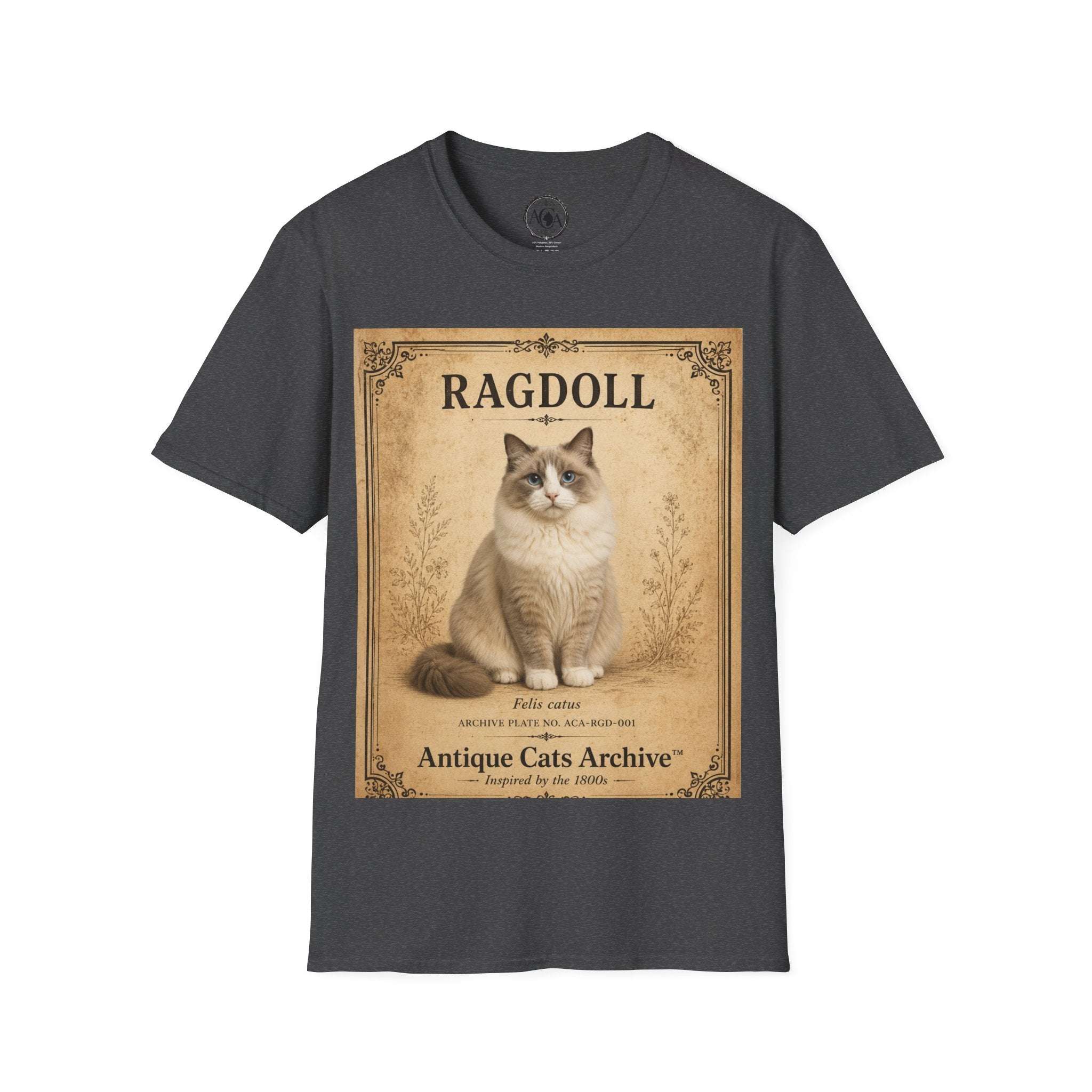 Ragdoll Cat Vintage Portrait T-Shirt