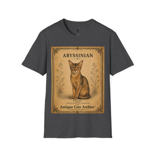 Abyssinian Cat T-Shirt | Vintage Cat Illustration | Antique Cats Archive™
