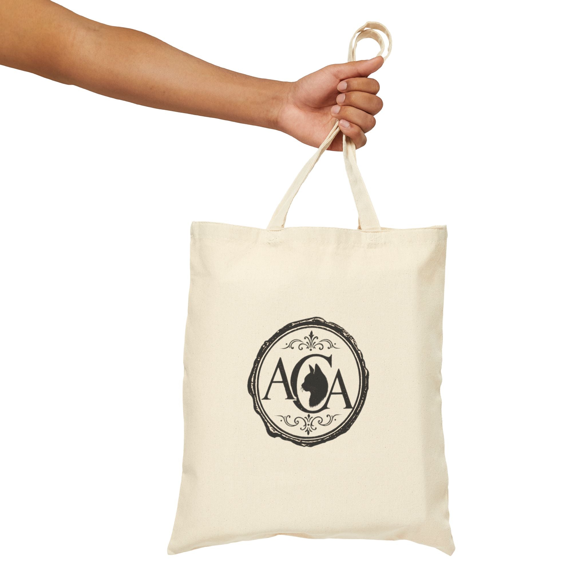 Russian Blue Cat Tote | Vintage Antique Cats Poster Canvas