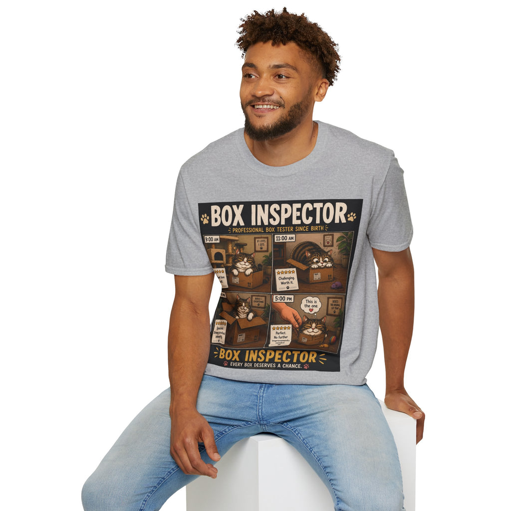 Funny Cat Shirt, Box Inspector, Professional Box Tester Since Birth, Cat Lover Gift, Cat Humor Tee, Cat Owner Gift
