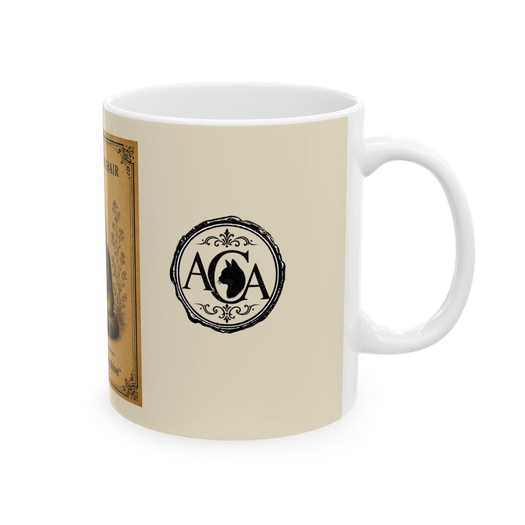 Vintage Domestic Longhair Cat Ceramic Mug – Antique Cats Archive Tea & Coffee Cup (11oz)