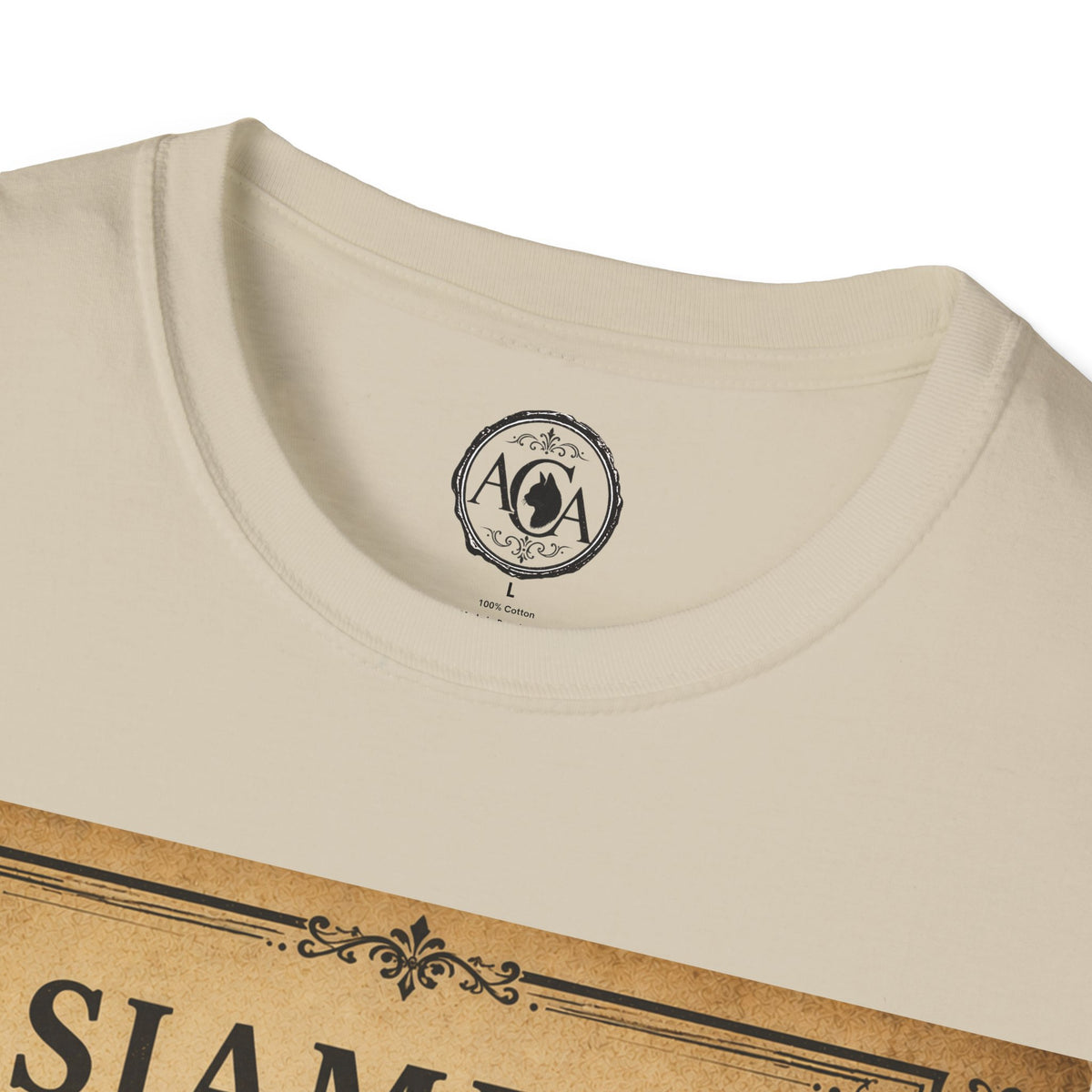 Siamese Cat T-Shirt | Vintage Cat Illustration | Antique Cats Archive™