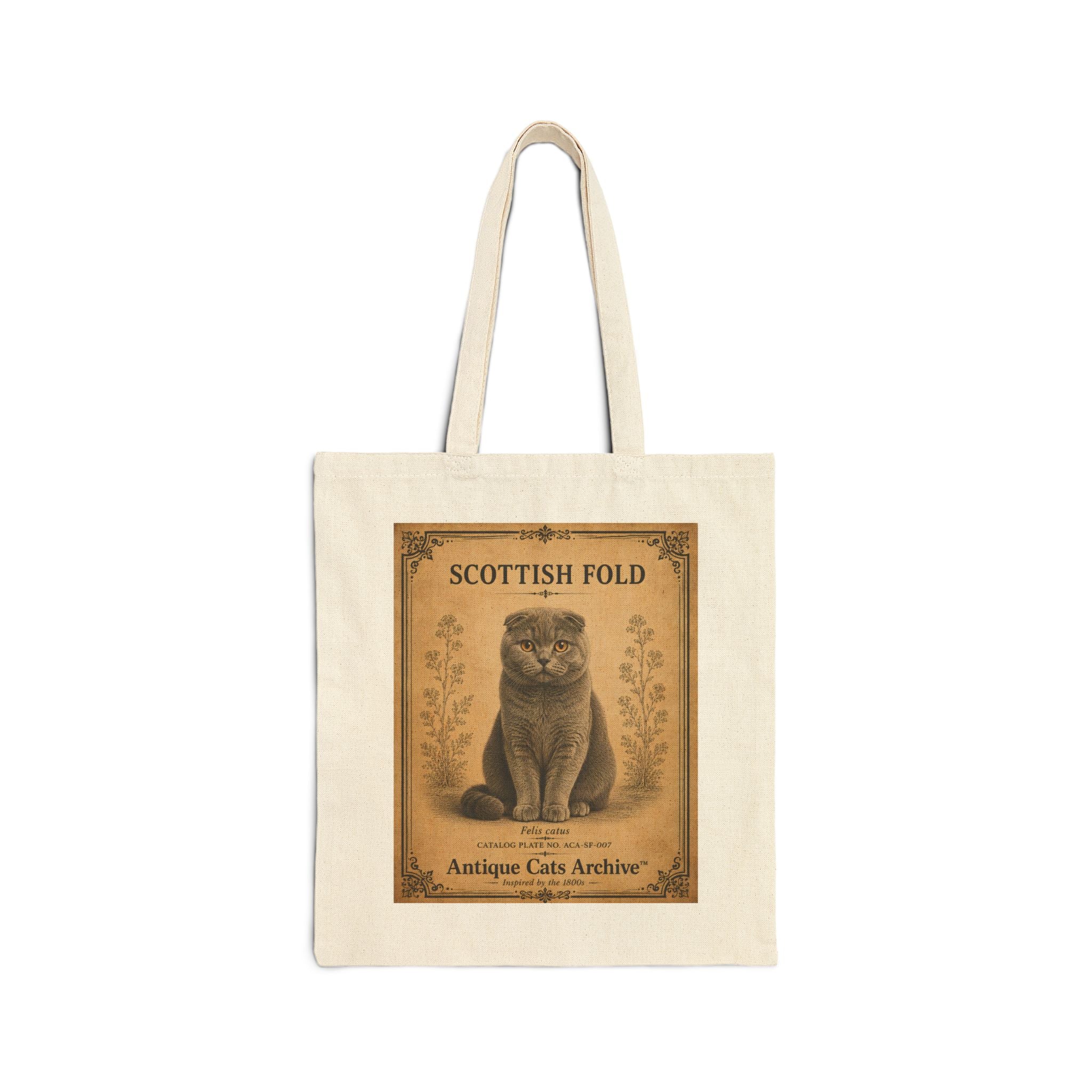 Scottish Fold Vintage Cat Poster Tote Bag | Antique Cats Archive