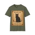 Black Cat T-Shirt | Vintage Cat Illustration | Antique Cats Archive™