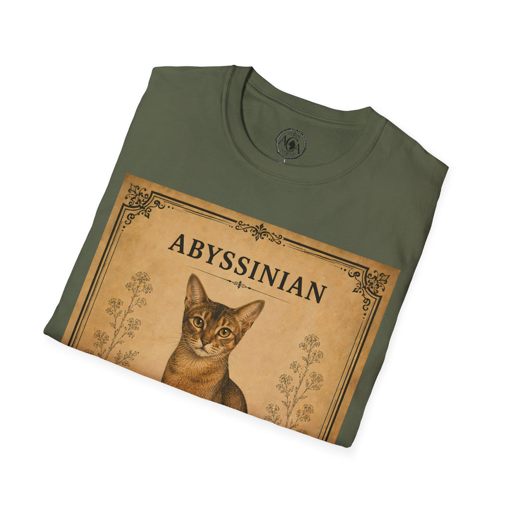 Abyssinian Cat T-Shirt | Vintage Cat Illustration | Antique Cats Archive™