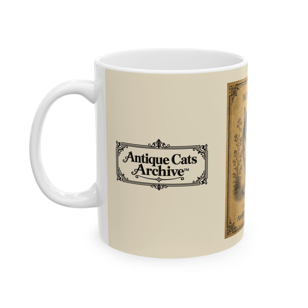 Vintage Norwegian Cat Ceramic Mug – Antique Cats Archive Tea & Coffee Cup (11oz)