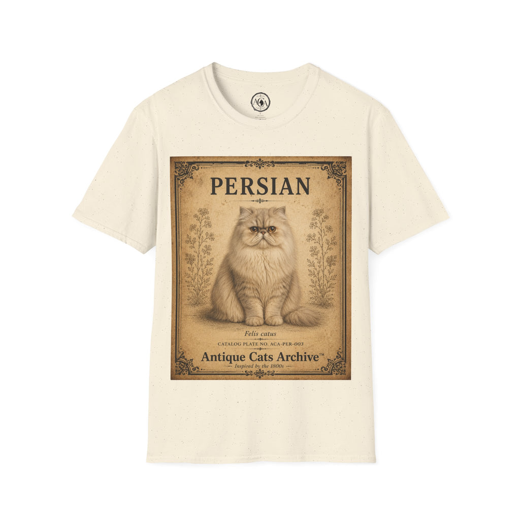 Persian Cat T-Shirt | Vintage Cat Illustration | Antique Cats Archive™  Description