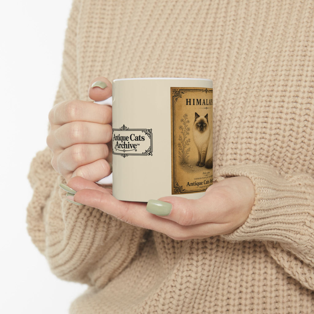 Vintage Himalayan Cat Ceramic Mug – Antique Cats Archive Tea & Coffee Cup (11oz)