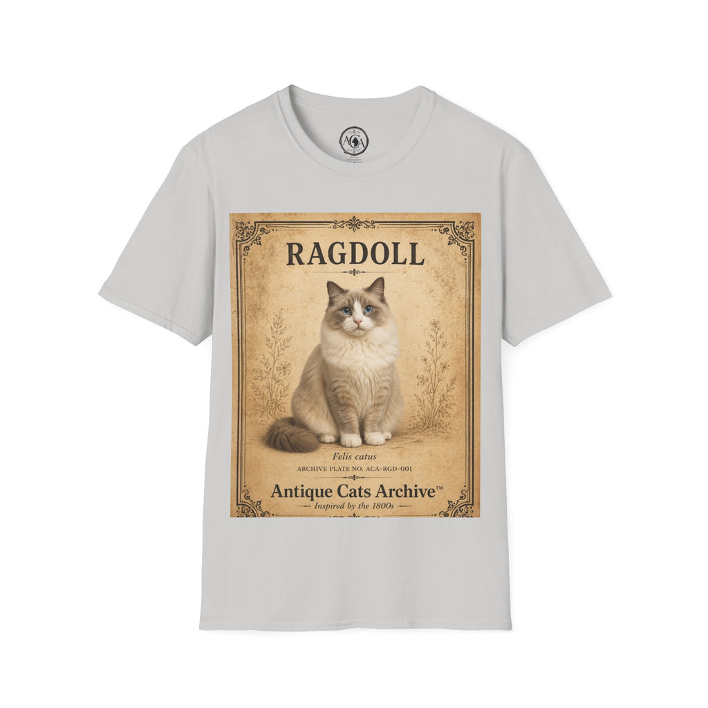 Ragdoll Cat Vintage Portrait T-Shirt
