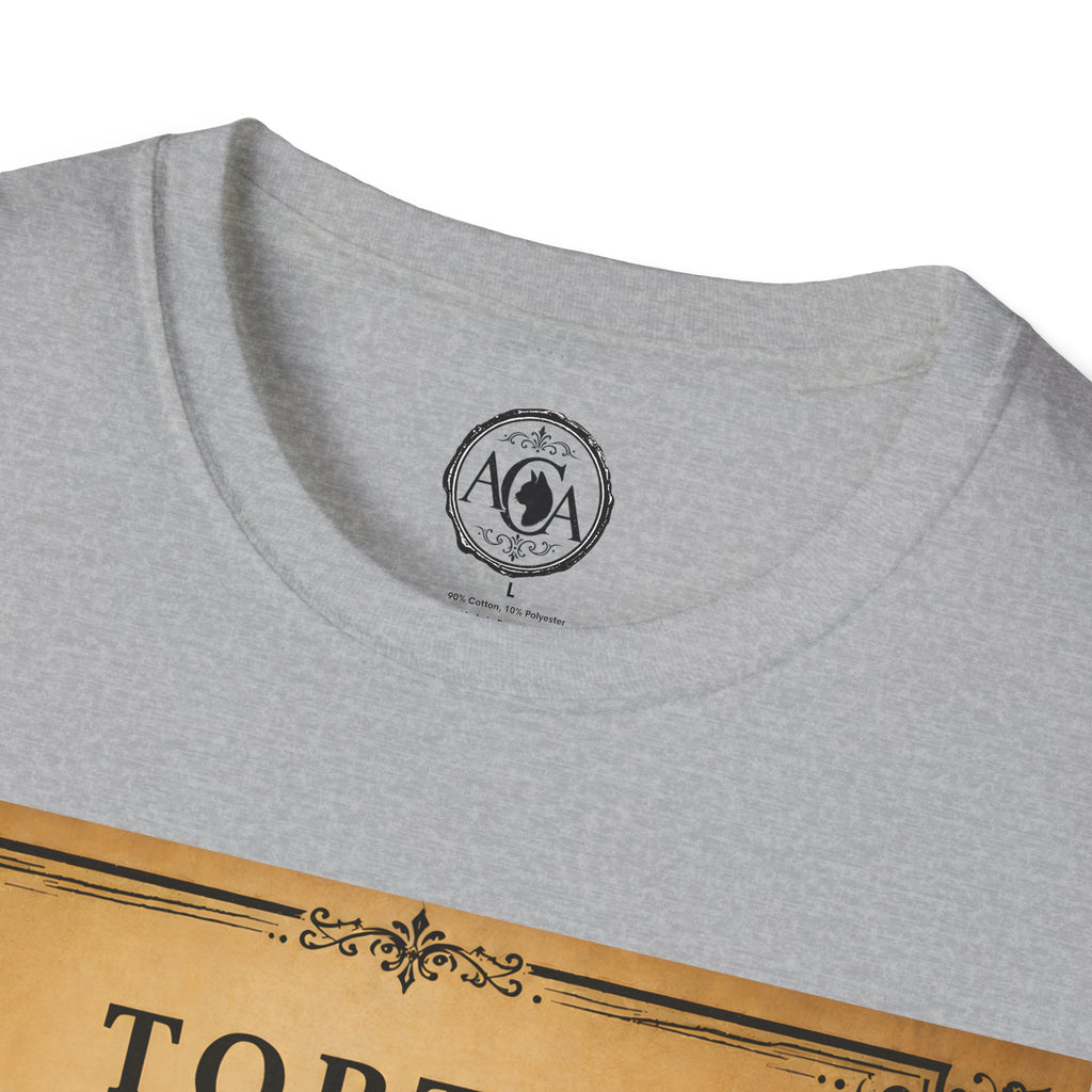Tortie Cat T-Shirt | Vintage Tortoiseshell Cat Illustration | Antique Cats Archive™