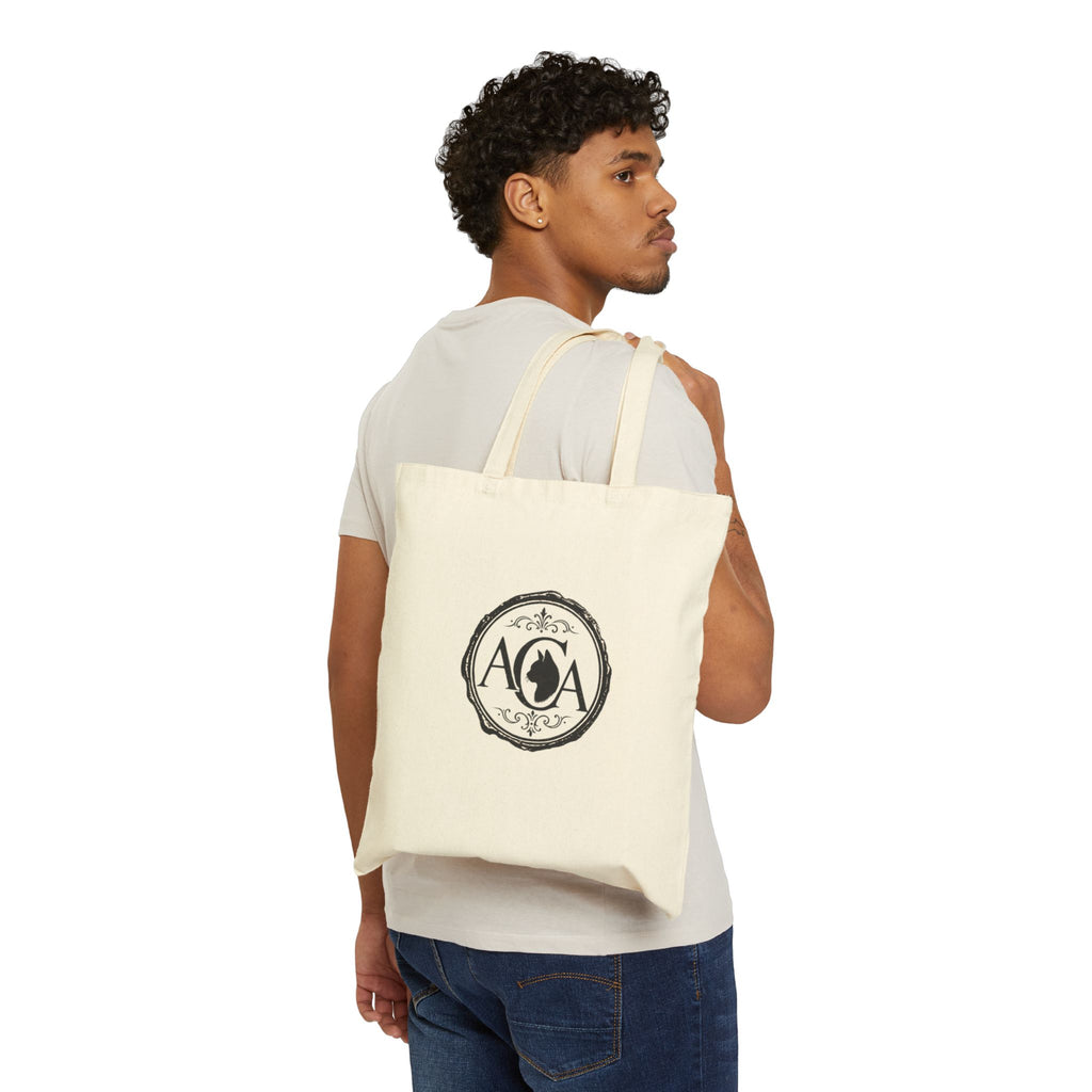 Persian Cat Illustration Tote Bag | Antique Cats Archive Canvas Tote