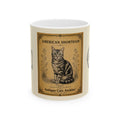 Vintage American Shorthair Ceramic Mug — Antique Cats Archive Tea & Coffee Cup (11oz)