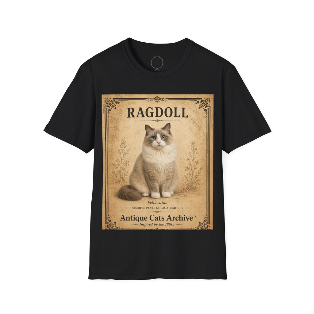 Ragdoll Cat Vintage Portrait T-Shirt