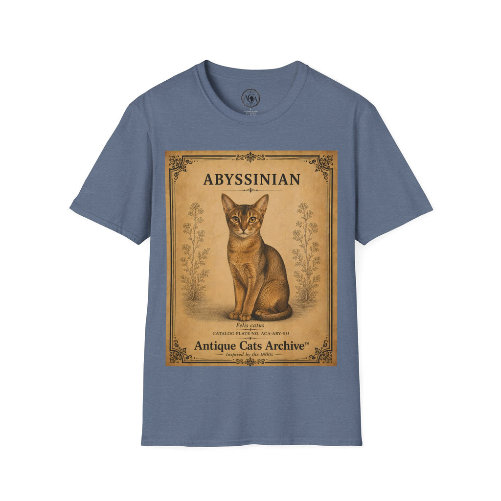 Abyssinian Cat T-Shirt | Vintage Cat Illustration | Antique Cats Archive™