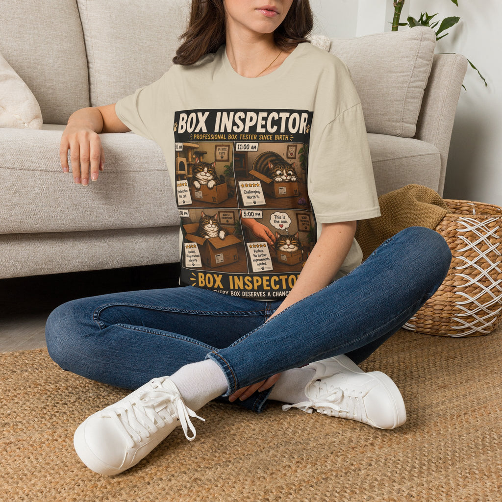 Funny Cat Shirt, Box Inspector, Professional Box Tester Since Birth, Cat Lover Gift, Cat Humor Tee, Cat Owner Gift